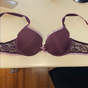 purple lace bra 34b